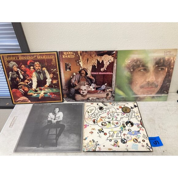 5 PCs LP Vinyl Record MSFL KENNY ROGERS, Rare Earth, George Harrison, Valotte - Picture 1 of 12
